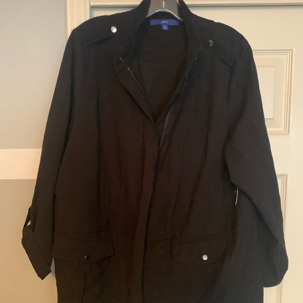 Black jacket 3/4 sleeves XXL